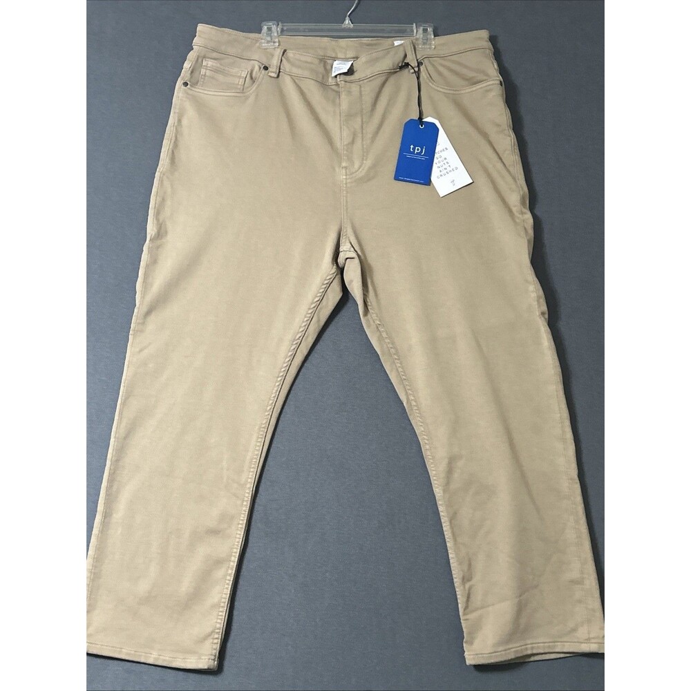 The Perfect Jean TPJ Denkhaki Slim Thick Pants Mens Khaki Sz 42 X 28